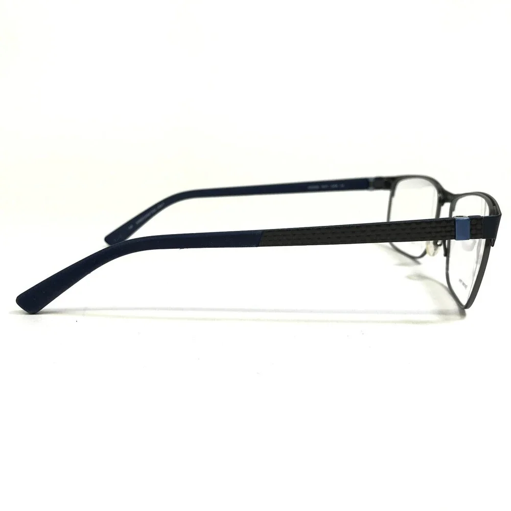 Alfred Sung Eyeglasses Frames AS5083 NVY CEN Blue Gray Square Full Rim 55-16-140